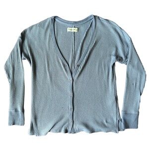 Abercrombie A&F Cozy Waffle Knit Long Sleeve Size M
